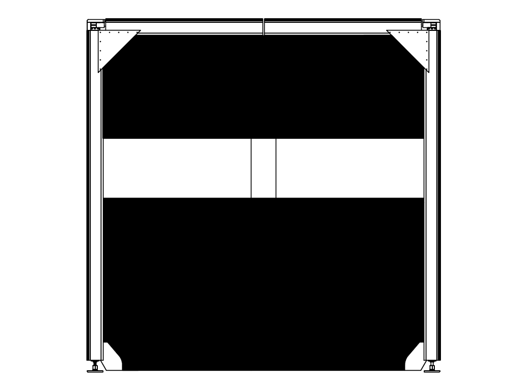 Полотно с прозрачной панелью.